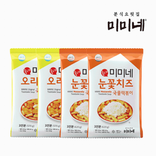 미미네 오리지널 국물떡볶이 2봉+눈꽃치즈 2봉 (12인분)