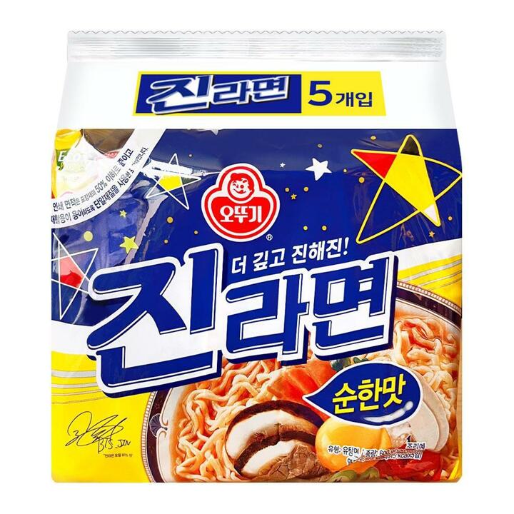 오뚜기 진라면 순한맛 120g 5봉