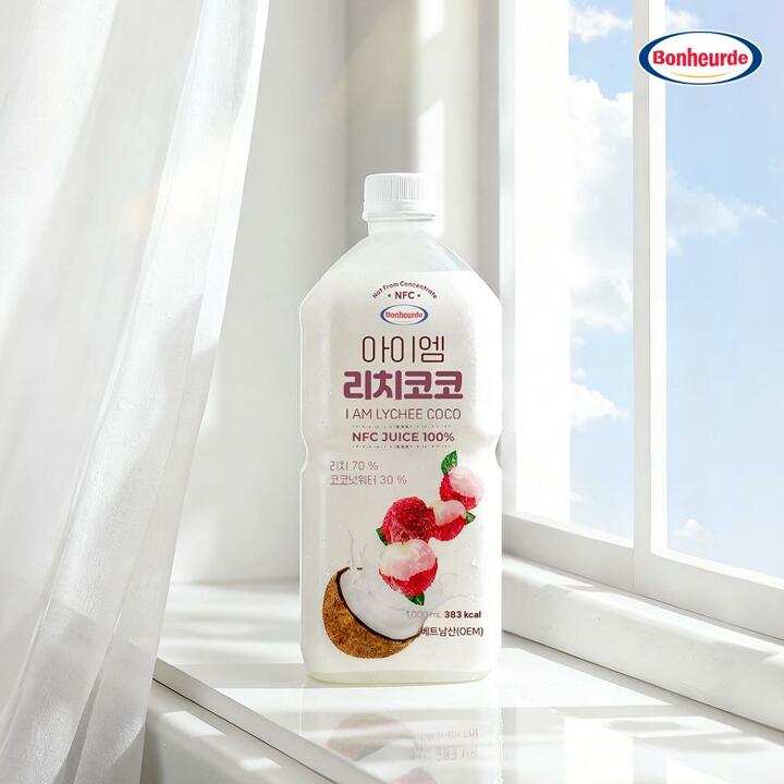 [100 NFC 착즙] 보넬드 아이엠 리치코코 주스 즙 1L 6개
