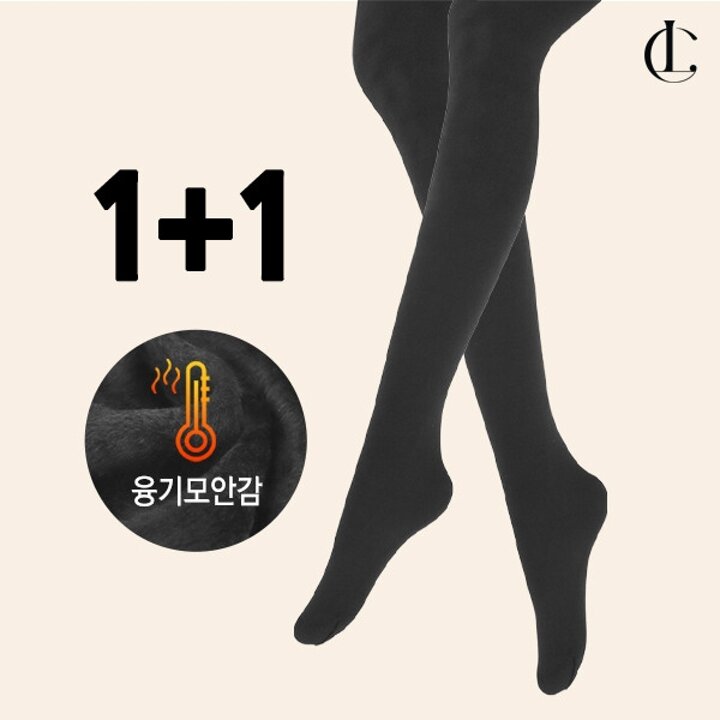 엘케이트 1 1 여성 양모 스타킹 유발 겨울 융기모 밍크 보온 고탄력 타이즈 Y2YCS004