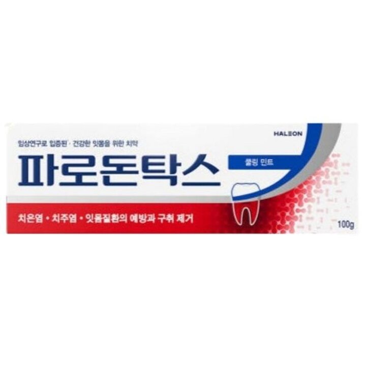 파로돈탁스 쿨링민트 치약 100g x 1개 잇몸질환 불소[34887626]