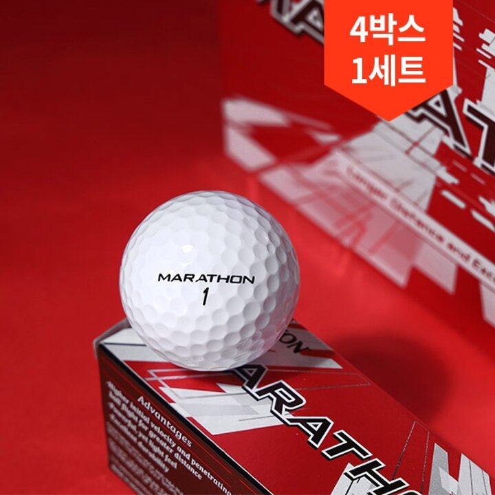 4박스 총60구/ 던롭 스릭슨 NEW 마라톤 골프공.