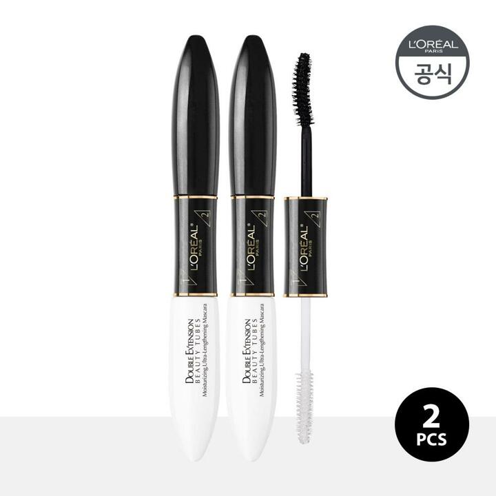 로레알파리 더블 익스텐션 뷰티 튜브 마스카라 14ml 2개 