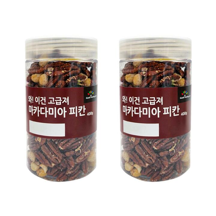 굿모닝너츠 이건 고급져 마카다미아 피칸 2통/총800g내외