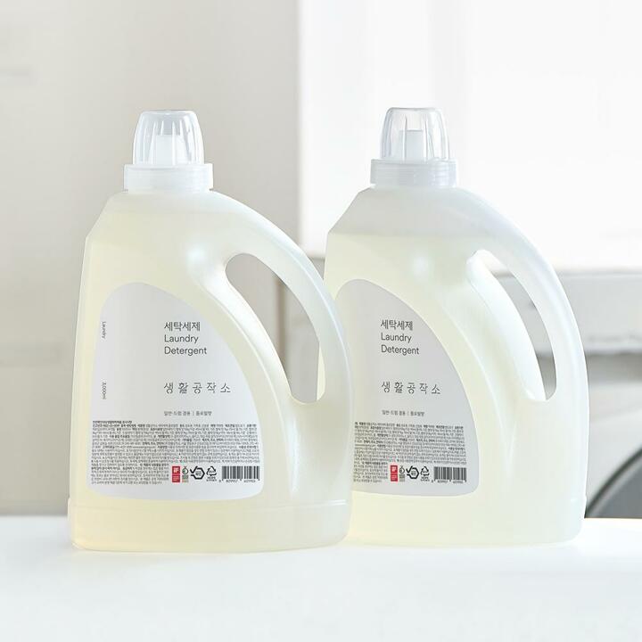 [생활공작소] 세탁세제 플로럴향 3L x 2개 