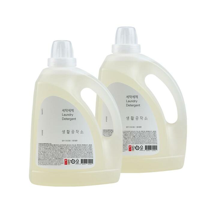 [생활공작소] 세탁세제 플로럴향 3L x 2개 