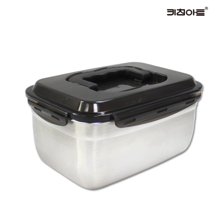 키친아트 스텐레스 밀폐용기 김치통 2호 (3.6L) 스텐김치통