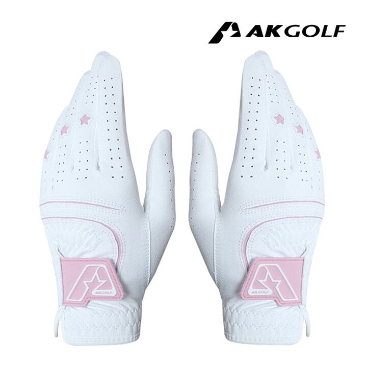 AKGOLF AK 여성 양손 합피 골프장갑 파크골프장갑