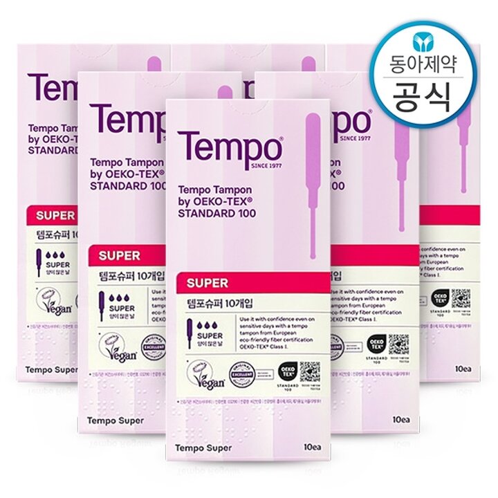 템포 슈퍼 탐폰 체내형생리대 60매