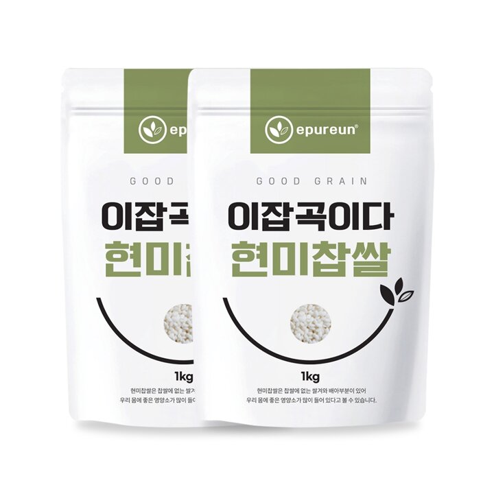 [이잡곡이다] 국산 현미찹쌀 1kg x 2봉