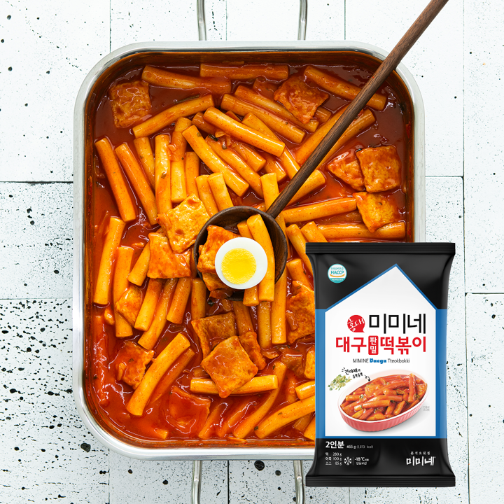 미미네 대구 판밀 떡볶이 2봉+진짜치즈 떡볶이 2봉 (총 8인분)