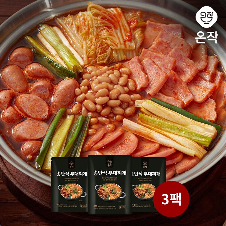 [온작]송탄식 부대찌개 800g 3팩