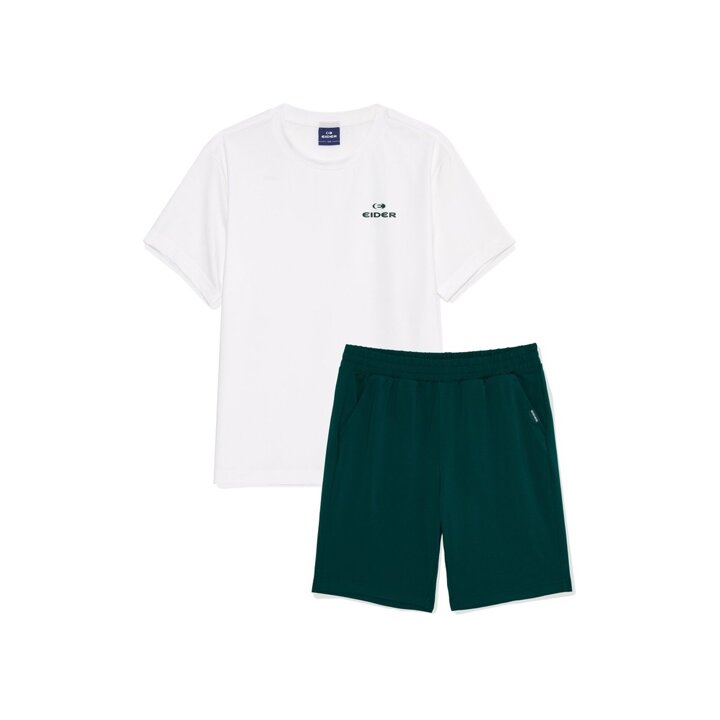 (신세계본점)[Summer Set] 키즈 공용 1+1  반팔티+반바지 세트 JUM25M92