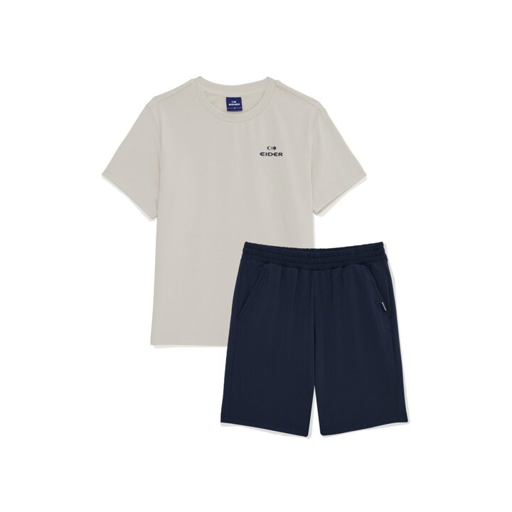 (신세계본점)[Summer Set] 키즈 공용 1+1  반팔티+반바지 세트 JUM25M92