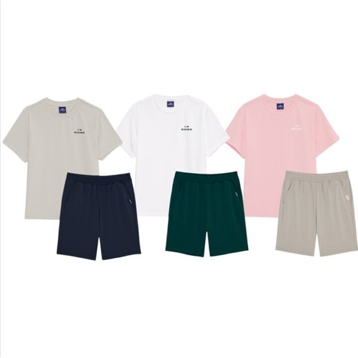 (신세계본점)[Summer Set] 키즈 공용 1+1  반팔티+반바지 세트 JUM25M92