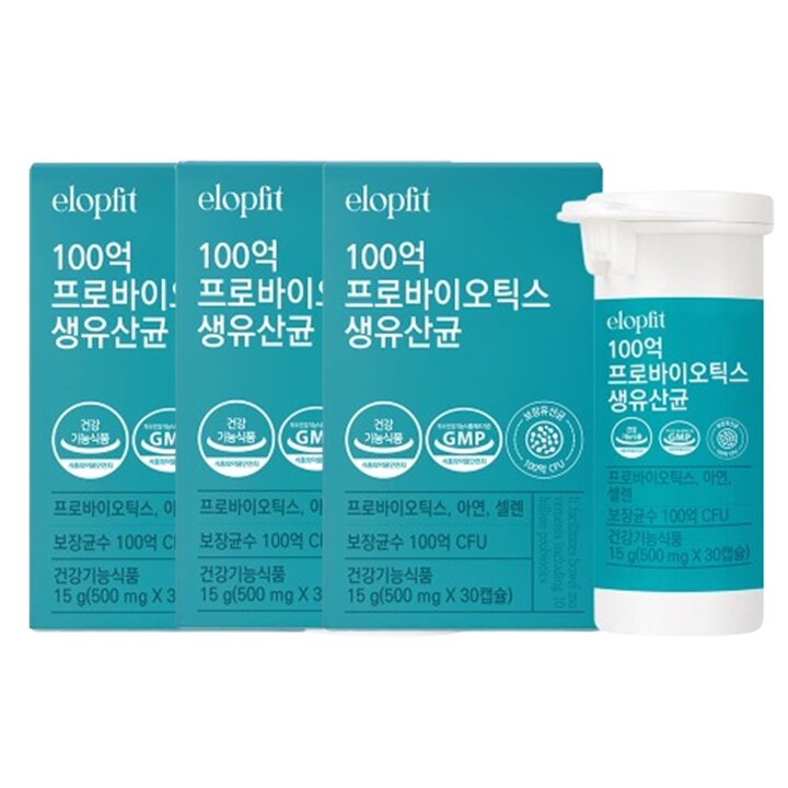 [이롭핏] 100억 프로바이오틱스 생유산균X3병 (3개월분)