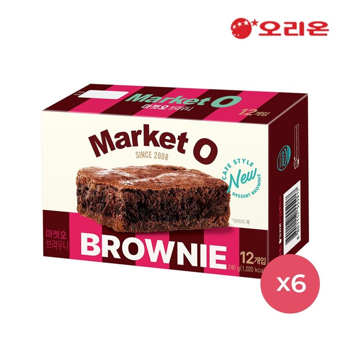 오리온 마켓오 리얼브라우니 12P(240g) x 6개