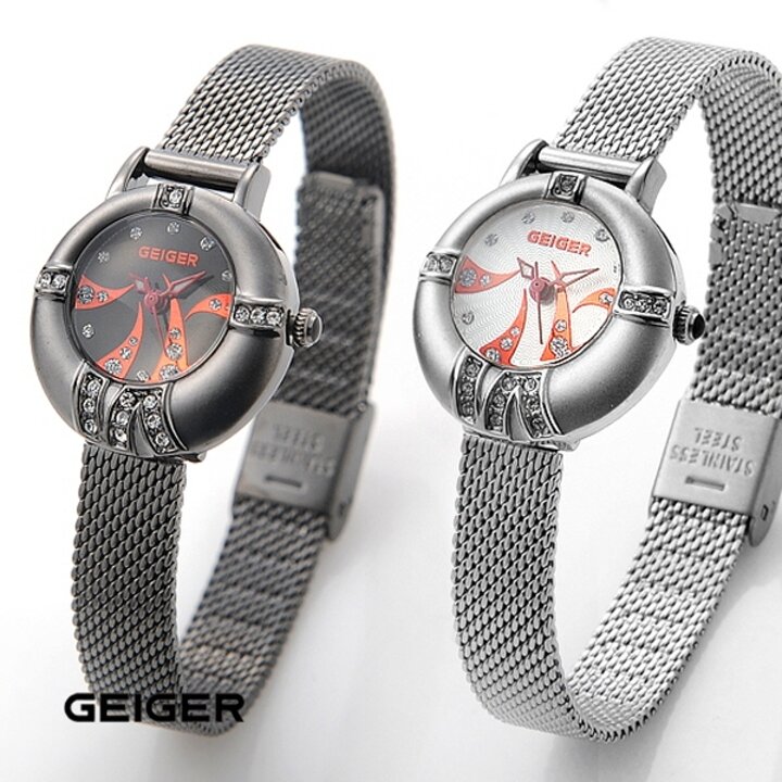 가이거(GEIGER) 여성 팔찌메쉬 시계 GE382-1 2종 택1