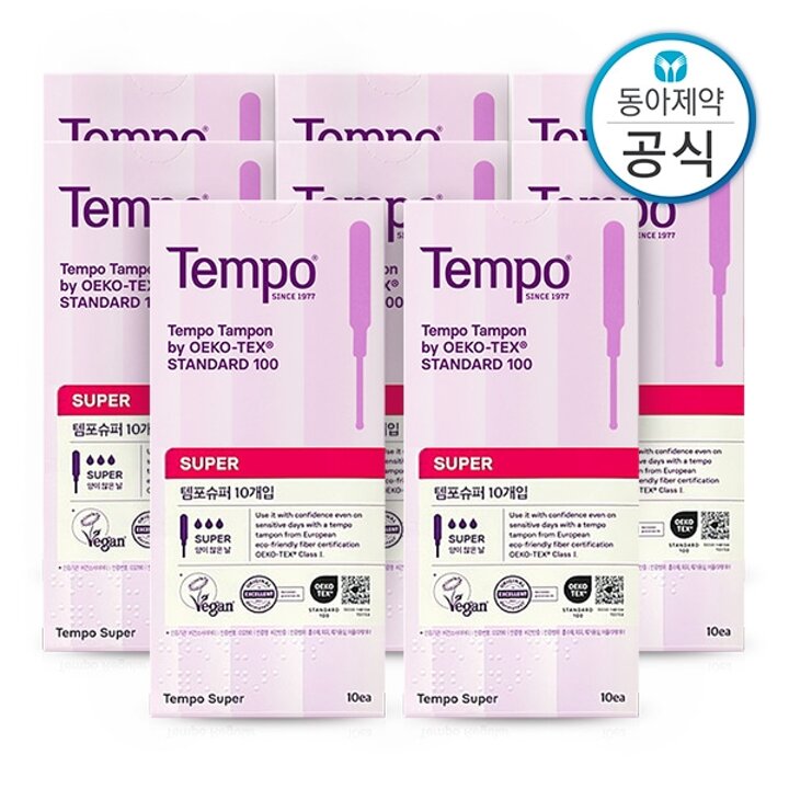 템포 슈퍼 탐폰 체내형생리대 80매