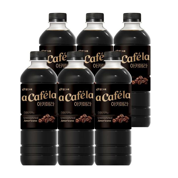 빙그레 아카페라 아메리카노 1L 6입