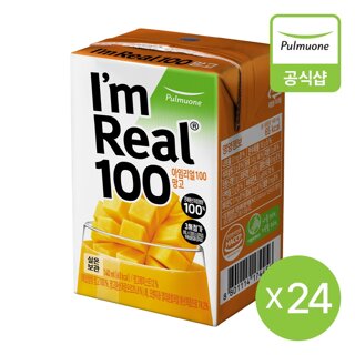 풀무원 아임리얼100 망고 140mlX24팩