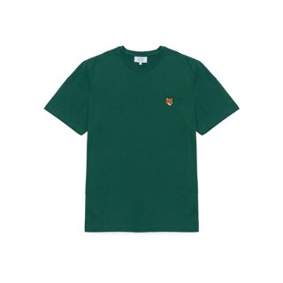 메종키츠네 남성 폭스헤드 레귤러 티셔츠 그린 PM00107KJ7026-P399