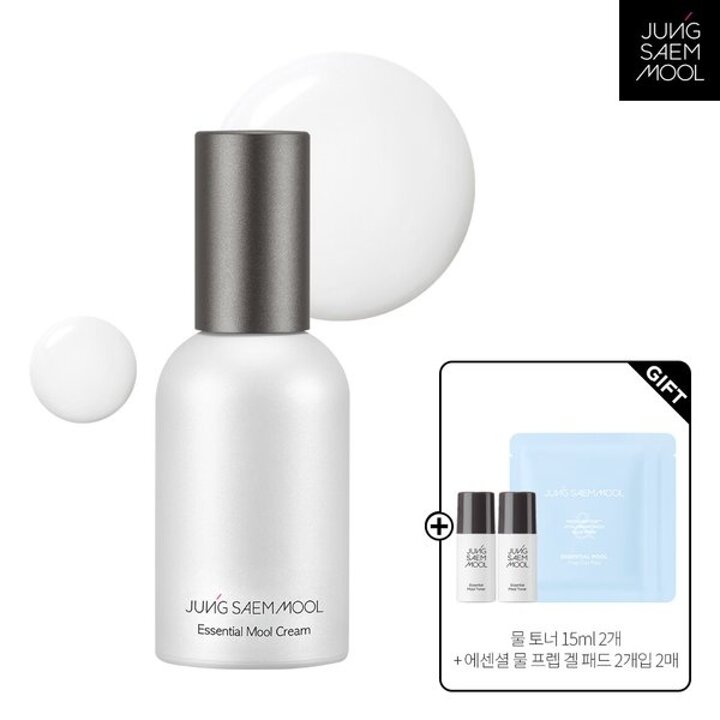 (신세계강남점)[6]정샘물 에센셜 물 크림 50ml(+물토너 15ml 2개+프렙 겔 패드 2개입 2EA)