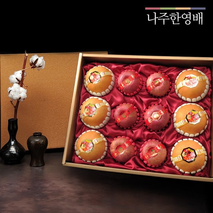 [나주한영배] 나주한영배 명품 자연 7.5kg (배6과,사과6과)/이중포장