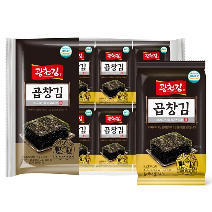 [G]광천김 곱창김 도시락김 32봉/조미김/구운김