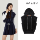 헤일리골프 여성 스탠다드 핏 벨루아 후드 베스트 조끼 HFAVV1601