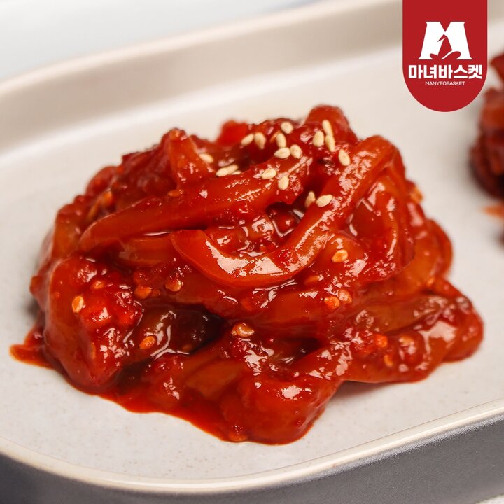 [마녀바스켓] 밥반찬 밥도둑 쫄깃 오징어젓500g+낙지젓500g
