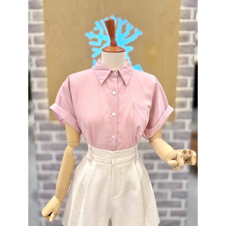 (신세계마산점)드롭 숄더 슬리브리스 셔츠 (LC41F7NB009X)