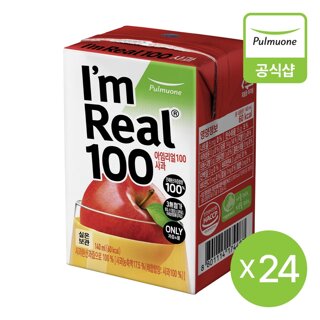 풀무원 아임리얼100 사과 140mlX24팩
