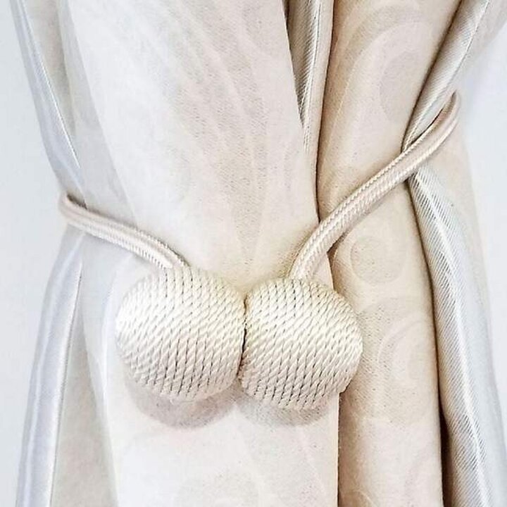 커튼 타이 끈 자석 홀더 고정 연결 실내 장식