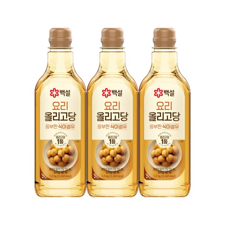 CJ 백설 요리 올리고당 1.2kg x3개