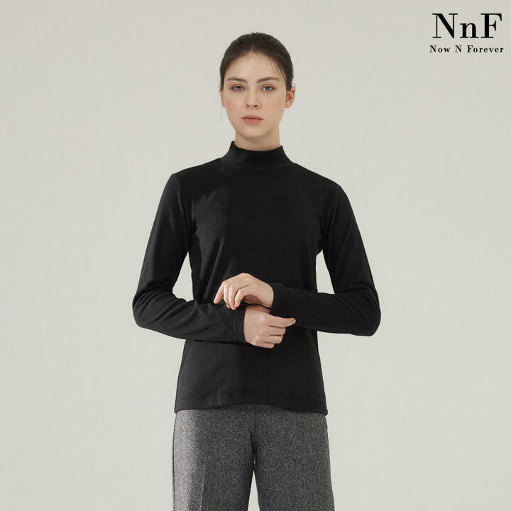 (여성) NNF 23FW 기모 모크넥 티셔츠 5종 