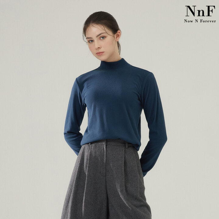 (여성) NNF 23FW 기모 모크넥 티셔츠 5종 