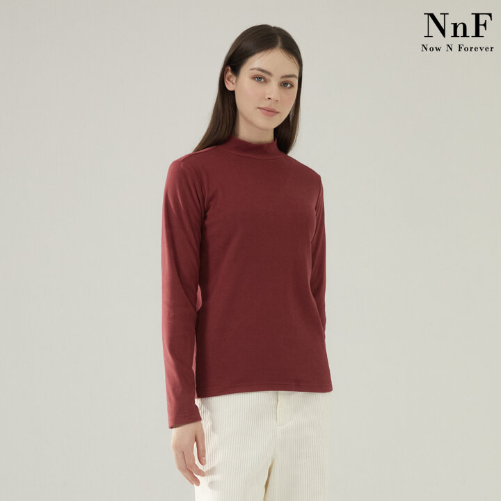 (여성) NNF 23FW 기모 모크넥 티셔츠 5종 