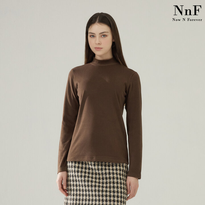 (여성) NNF 23FW 기모 모크넥 티셔츠 5종 