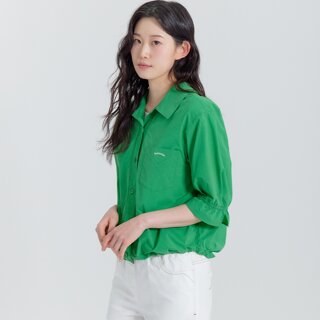 [지센] (3컬러) 와이드 카라 스트링 아우터형 셔츠 LCWSP528
