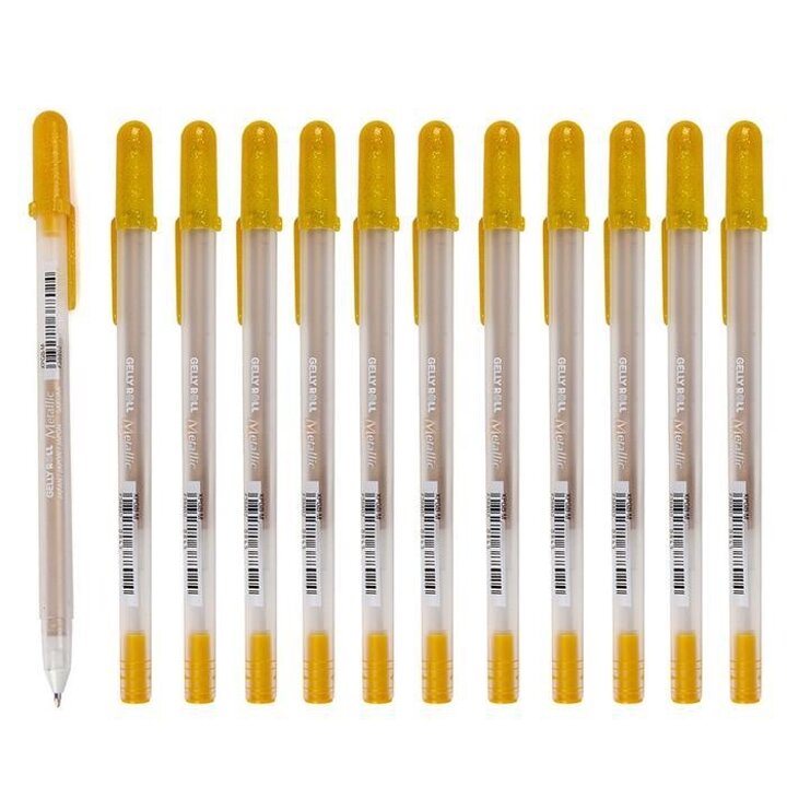 사쿠라중성펜겔리롤메탈릭젤펜골드1.0mm(12개입)1다스