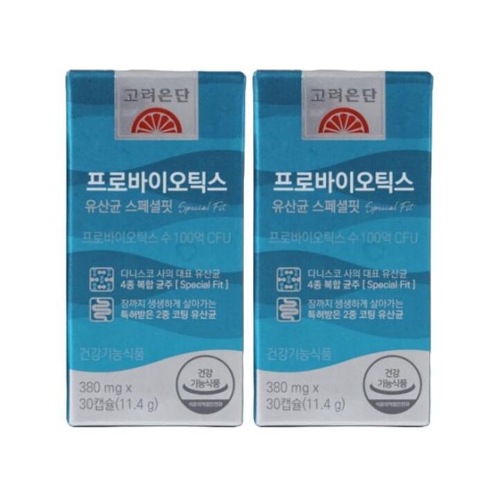 [고려은단]프로바이오틱스유산균스페셜핏100억유산균380mgX30캡슐2개/SJ