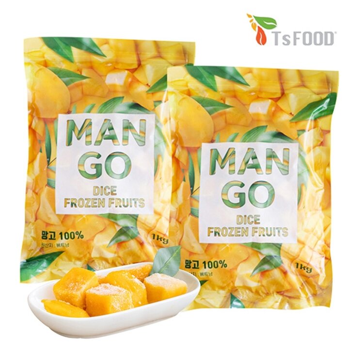 [보라티알] TS FOOD 냉동 망고 다이스 1kg x 2개