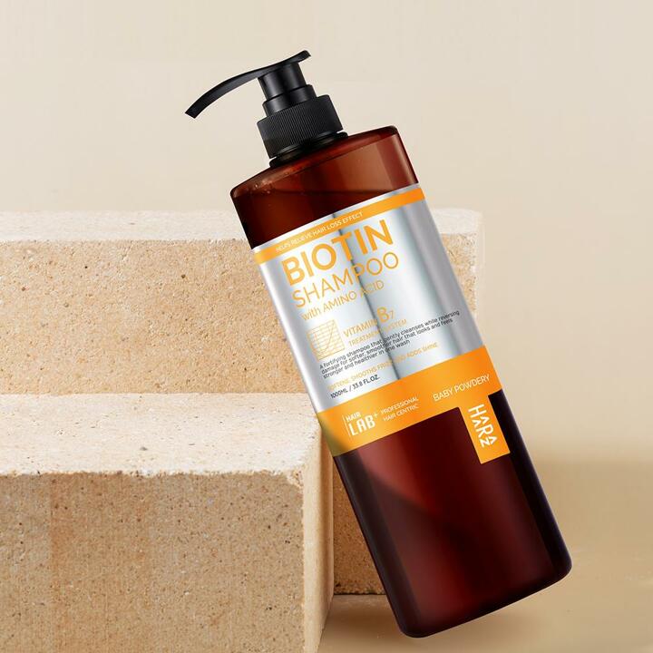 하라즈 헤어랩 플러스 비오틴 탈모완화 샴푸 베이비파우더향 1000ml
