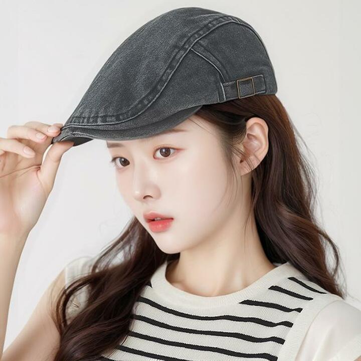 [플로레센스]데님로렌헌팅캡모자2종