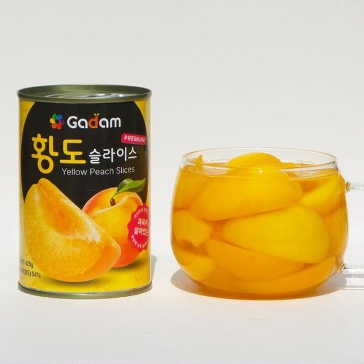 가담 황도 슬라이스 425g x10캔 / 복숭아 과일 통조림[34866282]