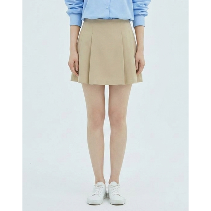 [반에이크] 이중핀턱 미니스커트_VB35SKQ302Z