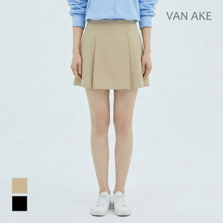 [반에이크] 이중핀턱 미니스커트_VB35SKQ302Z