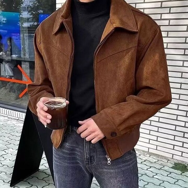 봄 가을 간절기 블루종 자켓 데일리 캐주얼 남자 점퍼 레트로 패딩