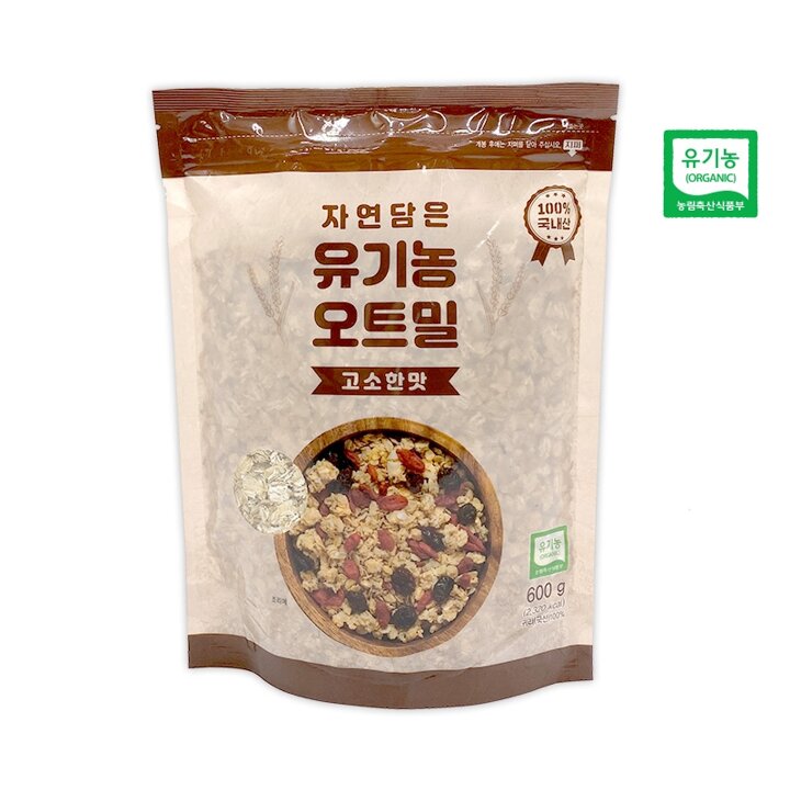우리곡식 유기농 오트밀 600g